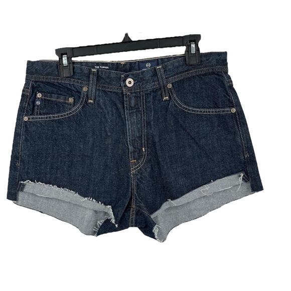 AG Adriano Goldschmied shorts Turner raw hem denim size 32 - Picture 1 of 7
